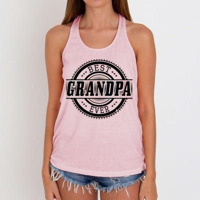 Best Grandpa Ever Women's Knotted Racerback Tank