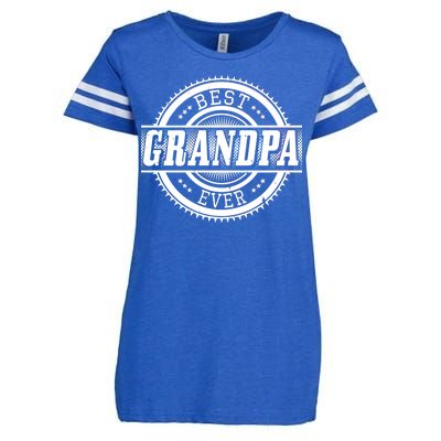 Best Grandpa Ever Enza Ladies Jersey Football T-Shirt