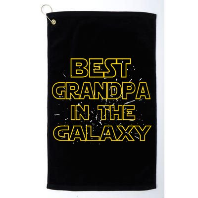 Best Grandpa In The Galaxy Golf Towel
