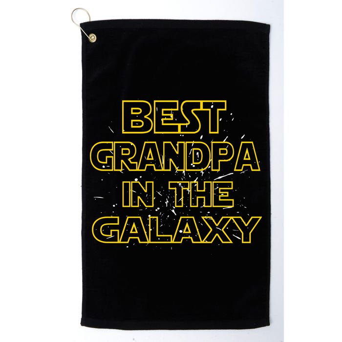 Best Grandpa In The Galaxy Golf Towel