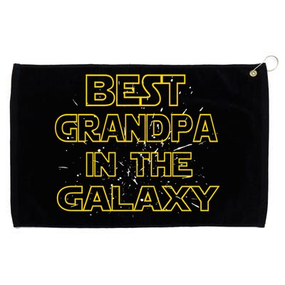 Best Grandpa In The Galaxy Grommeted Golf Towel