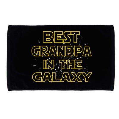 Best Grandpa In The Galaxy Microfiber Hand Towel