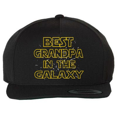 Best Grandpa In The Galaxy Wool Snapback Cap