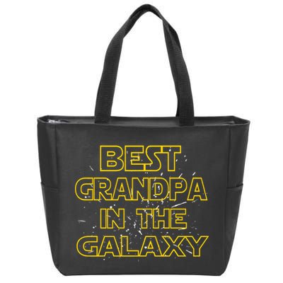 Best Grandpa In The Galaxy Zip Tote Bag