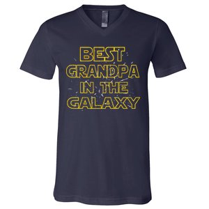 Best Grandpa In The Galaxy V-Neck T-Shirt