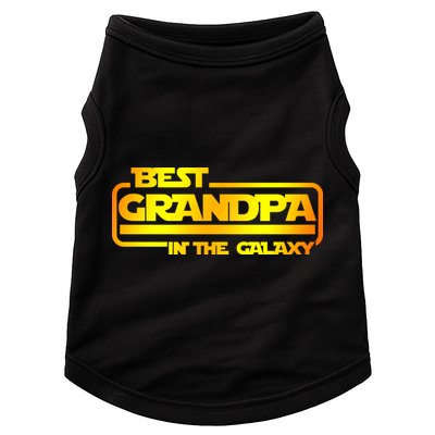 Best Grandpa In The Galaxy Funny Doggie Tank