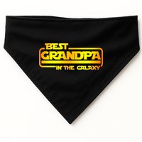 Best Grandpa In The Galaxy Funny USA-Made Doggie Bandana