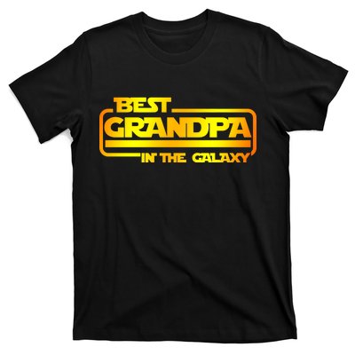 Best Grandpa In The Galaxy Funny T-Shirt