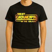 Best Grandpa In The Galaxy Funny T-Shirt