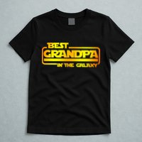 Best Grandpa In The Galaxy Funny T-Shirt