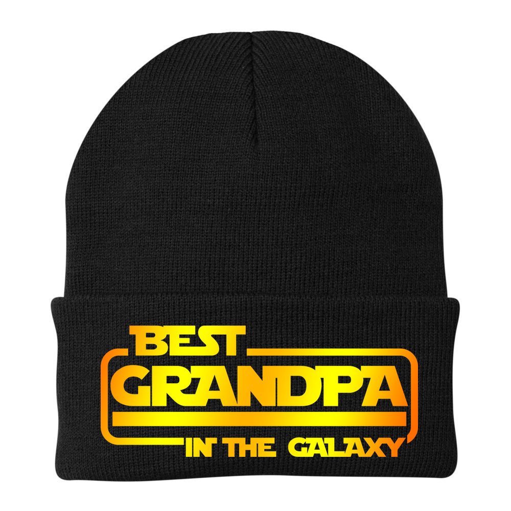Best Grandpa In The Galaxy Funny Beanie