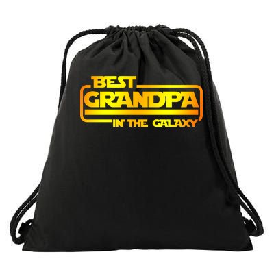 Best Grandpa In The Galaxy Funny Drawstring Bag