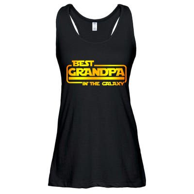 Best Grandpa In The Galaxy Funny Ladies Essential Flowy Tank