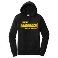 Best Grandpa In The Galaxy Funny Women's Pullover Hoodie