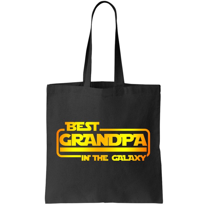 Best Grandpa In The Galaxy Funny Tote Bag