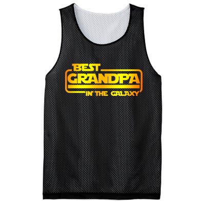 Best Grandpa In The Galaxy Funny Mesh Reversible Basketball Jersey Tank