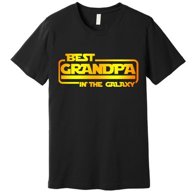 Best Grandpa In The Galaxy Funny Premium T-Shirt