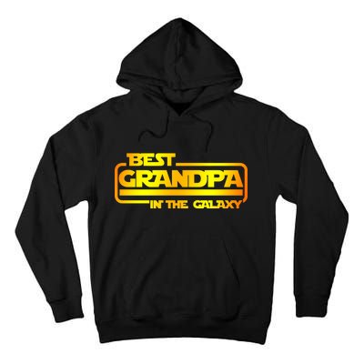 Best Grandpa In The Galaxy Funny Tall Hoodie