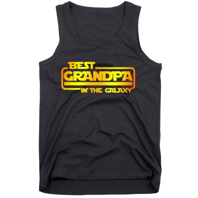 Best Grandpa In The Galaxy Funny Tank Top