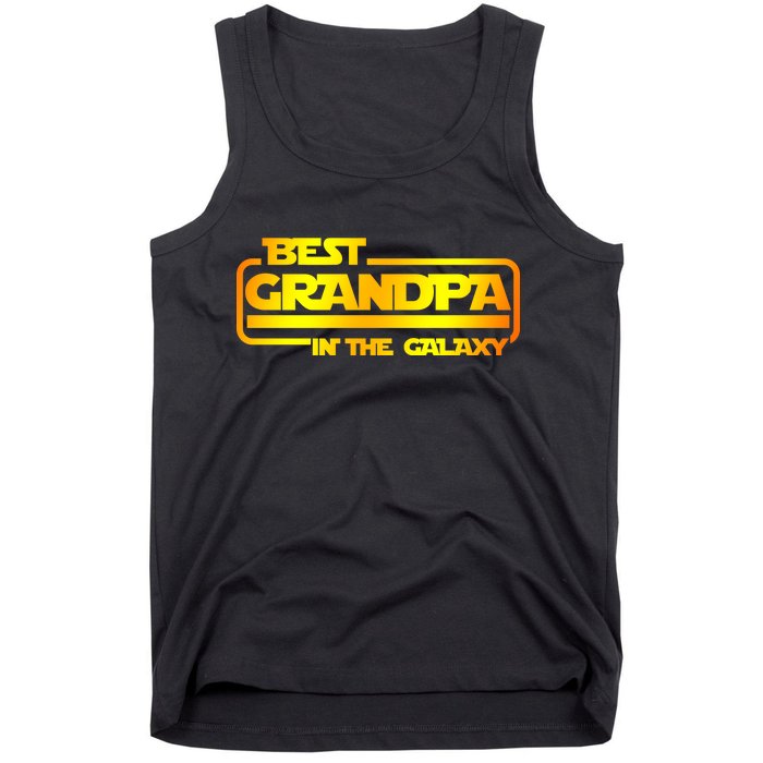 Best Grandpa In The Galaxy Funny Tank Top