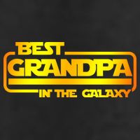 Best Grandpa In The Galaxy Funny Golf Towel