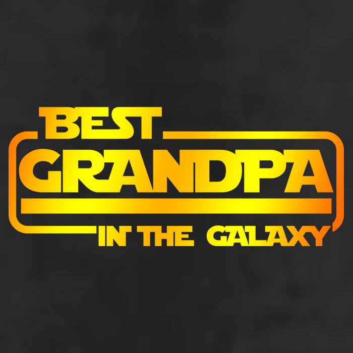 Best Grandpa In The Galaxy Funny Golf Towel