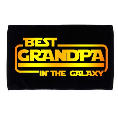 Best Grandpa In The Galaxy Funny Microfiber Hand Towel