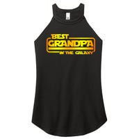 Best Grandpa In The Galaxy Funny Women's Perfect Tri Rocker Tank