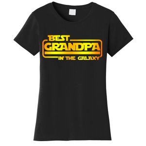 Best Grandpa In The Galaxy Funny Women's T-Shirt