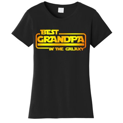 Best Grandpa In The Galaxy Funny Women's T-Shirt