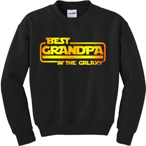 Best Grandpa In The Galaxy Funny Kids Sweatshirt