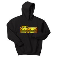 Best Grandpa In The Galaxy Funny Kids Hoodie