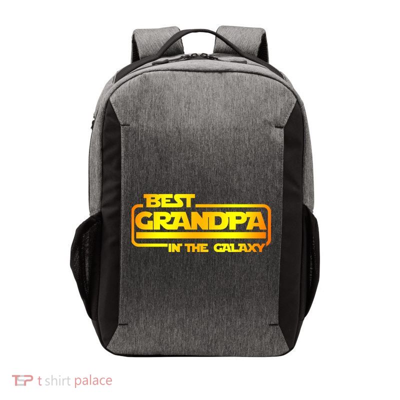 Best Grandpa In The Galaxy Funny Vector Backpack