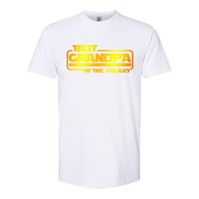 Best Grandpa In The Galaxy Funny Softstyle CVC T-Shirt