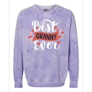 Best Granny Ever Hearts Colorblast Crewneck Sweatshirt