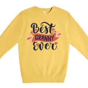 Best Granny Ever Hearts Premium Crewneck Sweatshirt