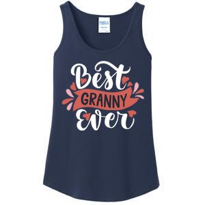 Best Granny Ever Hearts Ladies Essential Tank