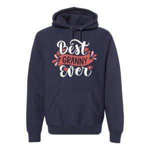 Best Granny Ever Hearts Premium Hoodie