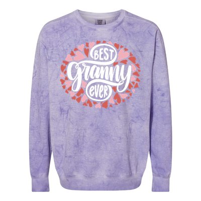 Best Granny Ever Loving Grandmother Colorblast Crewneck Sweatshirt