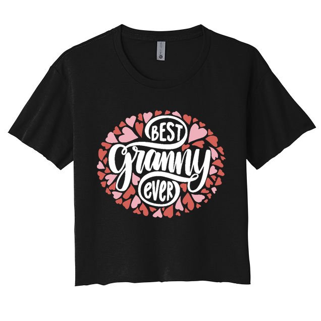 Best Granny Ever Loving Grandmother Crop Top