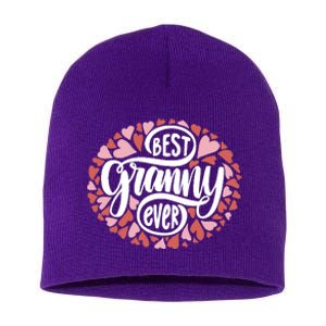 Best Granny Ever Loving Grandmother Short Acrylic Beanie