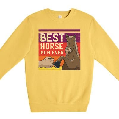 Best Horse Mom Ever Premium Crewneck Sweatshirt