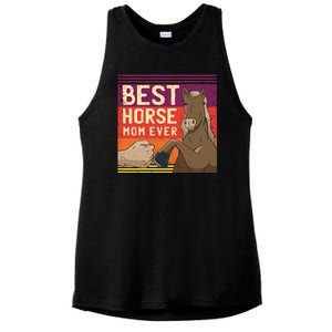 Best Horse Mom Ever Ladies PosiCharge Tri-Blend Wicking Tank