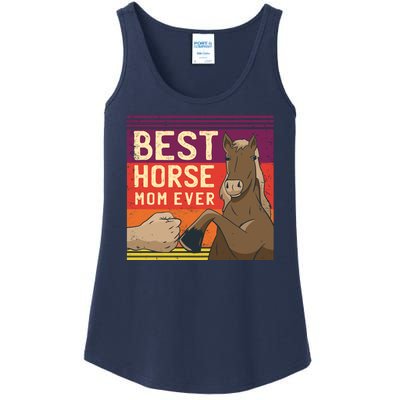 Best Horse Mom Ever Ladies Essential Tank