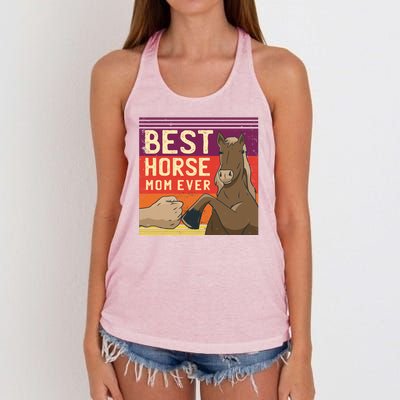 Best Horse Mom Ever Women's Knotted Racerback Tank