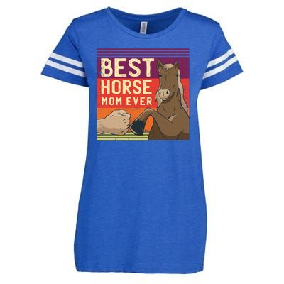 Best Horse Mom Ever Enza Ladies Jersey Football T-Shirt