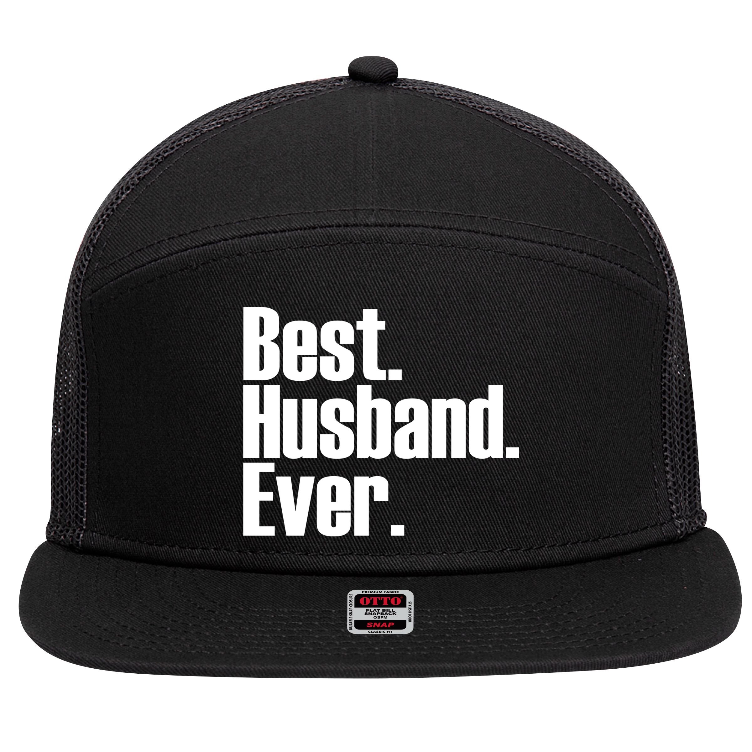 Best Husband Ever 7 Panel Mesh Trucker Snapback Hat