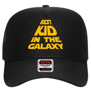 Best Kid In The Galaxy High Crown Mesh Back Trucker Hat