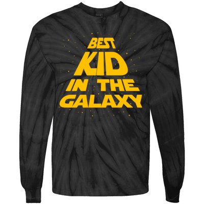 Best Kid In The Galaxy Tie-Dye Long Sleeve Shirt