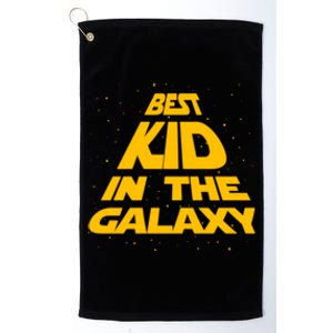 Best Kid In The Galaxy Platinum Collection Golf Towel